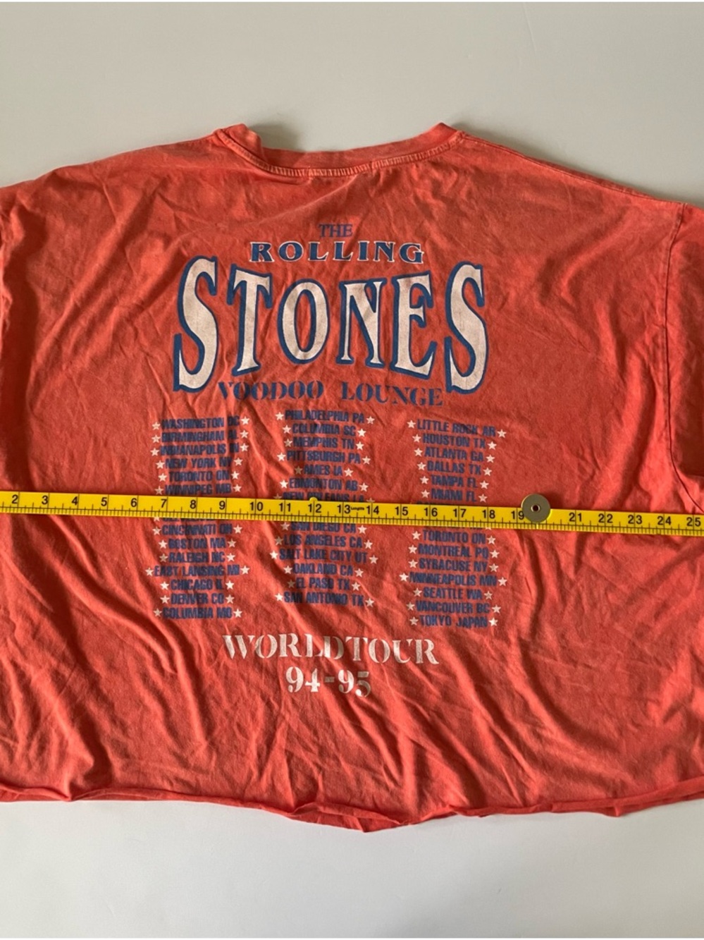 Daydreamer Rolling Stones 94–95 World Tour Tee | Cropped Oversized Boxy Graphic - Picture 6 of 6